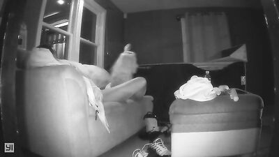 Hot blonde girlfriend sucking cock at night