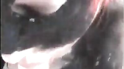 Masked sexy milf sucking dong