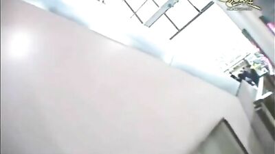 Hot sexy babe gets on knees for the blowjob