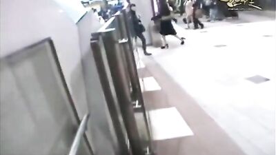 Hot sexy babe gets on knees for the blowjob
