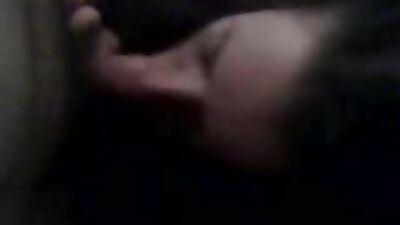 Lovely busty girlfriend sucking thick cock