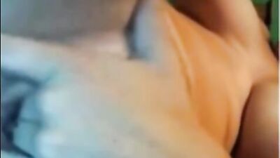 Very hot busty milf masturbating closeup