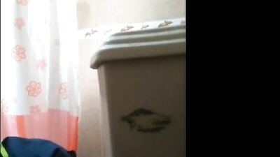 Spying on latina Grandma with big ass