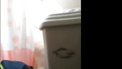 Spying on latina Grandma with big ass