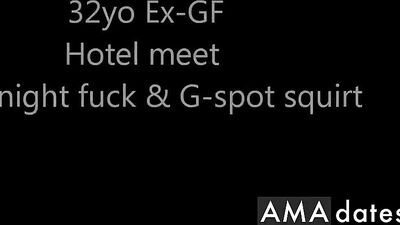 Bald man eats pussy while girl is on top