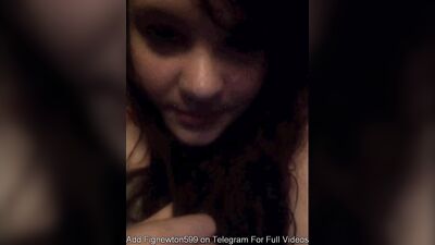 Omegle Gothic Teen With Perfect Pussy Masturbating