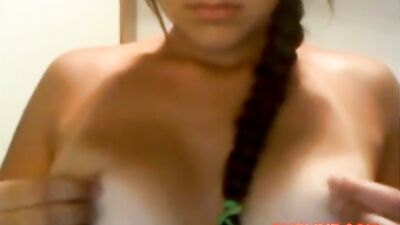 Gorgeous juicy tanned babe showing her big boobs and big ass