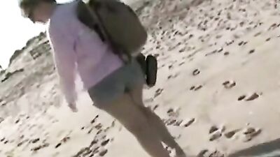 Nasty amateur milf squirting in the public