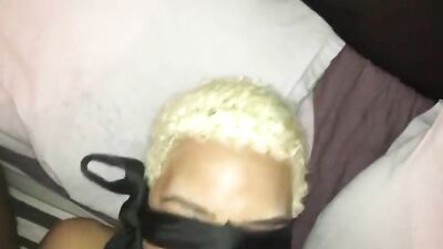 Submissive black girl drilled hard