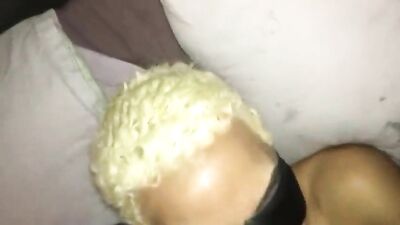 Submissive black girl drilled hard