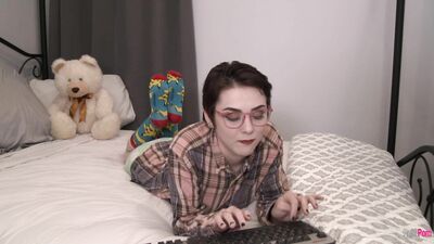 Megan's Playful Bedroom Fun