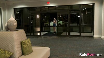 Ziva Fey Plays in Black Pantyhose on the Bed