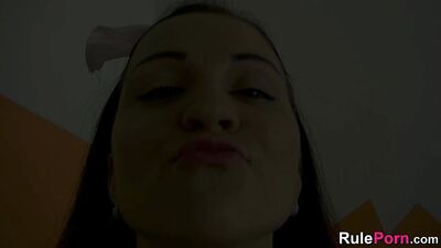Busty Babe Fucking Herself with a Dildo