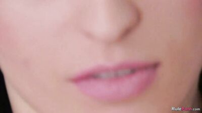 Pretty Babe Works a Dildo Close Up