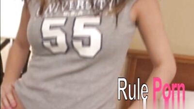 Pamela Plays Solo on the Bed
