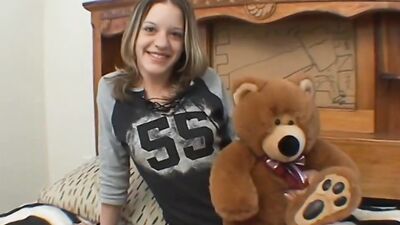 Solo Babe Plays With the Camera Close