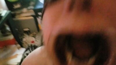 Cumslut Gets Mouth Gagged and Facilized Several Times