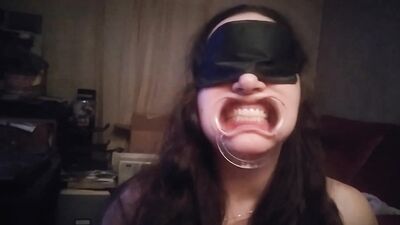 Cumslut Gets Mouth Gagged and Facilized Several Times