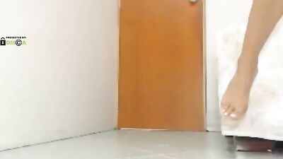 Latina Shoots Huge Squirts on Camera