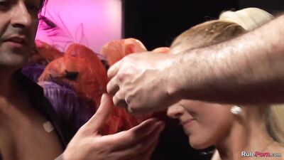 Cindy Behr and Sharon Pink Turn Up a Wild Group Scene