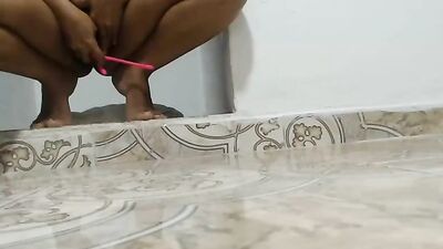 Latina Squirts Hard on the Floor