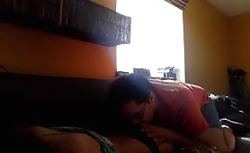Fucking her after erotic massage
