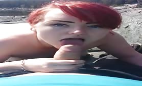 First date blowjob and swallow