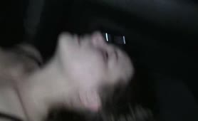 Wife fucked to orgasm in the car