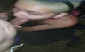 Blowjob from two horny babes
