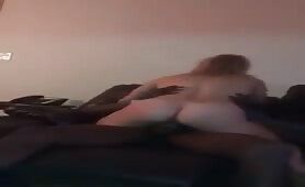 Sexy blonde wife and his black lover fucking 