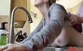 Fucked Over The Kitchen Sink